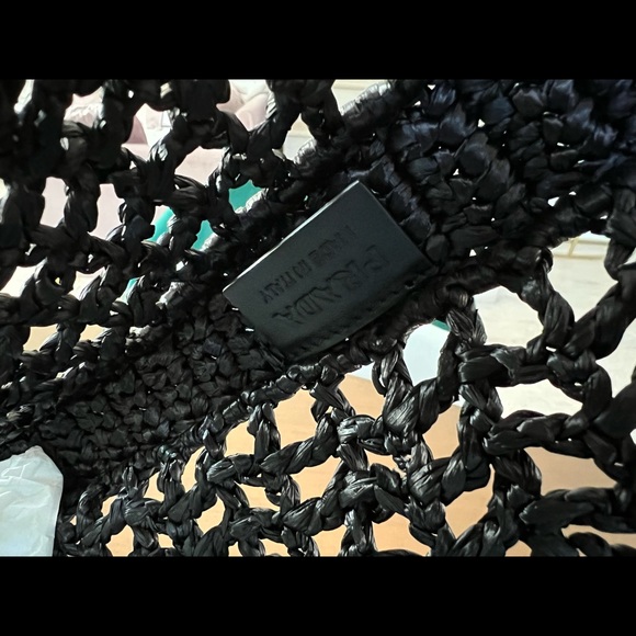 ❌❌SOLD New Prada Raffia Crochet Tote Bag - Picture 7 of 7
